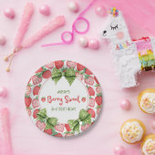 Berry Sweet 3rd Birthday Strawberry Party  Pappteller (Party)