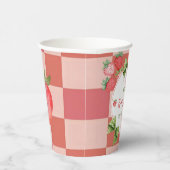 Berry Sweet 5th Birthday Strawberry Party  Pappbecher (Rechts)