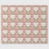 Berry Sweet 7th Birthday Strawberry Party Geschenkpapier (Flach)