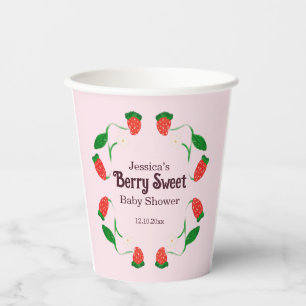 Berry Sweet Art Nouveau Süße Babyparty Pappbecher