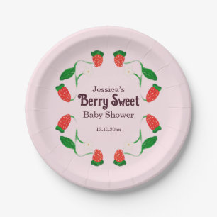 Berry Sweet Art Nouveau Süße Babyparty Pappteller