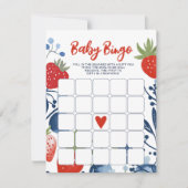 Berry Sweet Baby Bingo Einladung (Vorderseite)