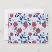 Berry Sweet Baby Bingo Einladung (Rückseite)