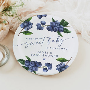 Berry Sweet Baby Blaubeer-Baby-Party Pappteller