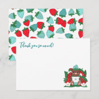 Berry Sweet Baby Blue Strawberry Bear Baby Dusche