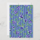 Berry Sweet Baby Blueberries Babydusche Einladung (Rückseite)