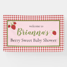 Berry Sweet Baby Duschbanner Banner