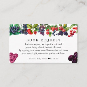 Berry Sweet Baby Duschbücher für Baby Begleitkarte