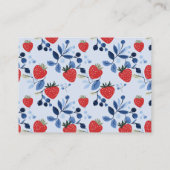 Berry Sweet Baby Duschbücher für Baby Begleitkarte (Rückseite)