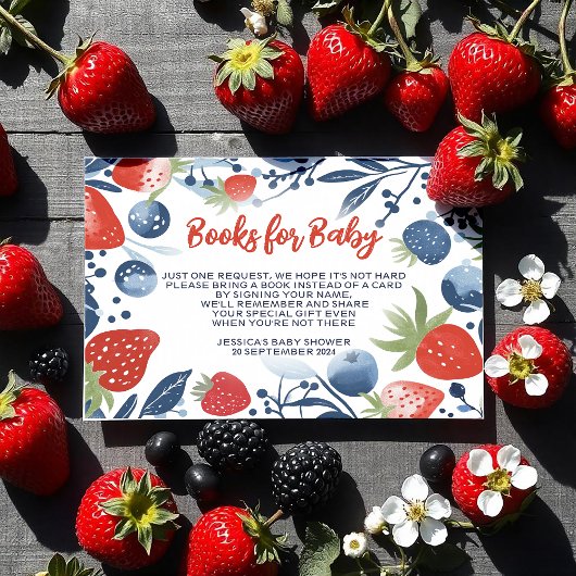 Berry Sweet Baby Duschbücher für Baby Begleitkarte