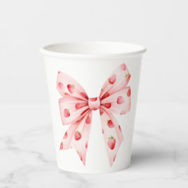 Berry Sweet Baby Dusche Coquette Bow Pappbecher