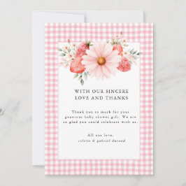 Berry Sweet Baby Dusche Danke Karte