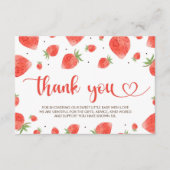 Berry Sweet Baby Dusche Danke Karte (Vorderseite)
