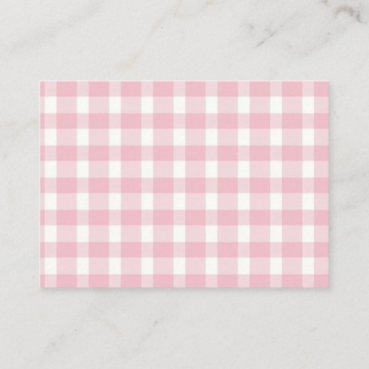 Berry Sweet Baby Dusche Erdbeerbücher für Baby Begleitkarte (Rückseite)