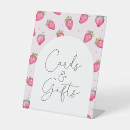 Berry Sweet Baby Dusche Erdbeerkarten und Geschenk Sockelschild