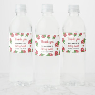 Berry Sweet Baby Dusche Niedlich Strawberry Niedli Wasserflaschenetikett