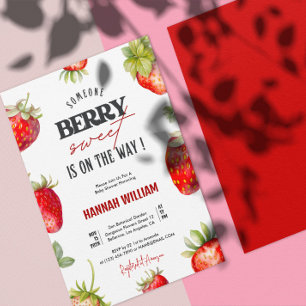 Berry Sweet Baby Dusche Party Einladung