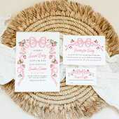Berry Sweet Baby Dusche Pink Bow Einladung