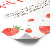 Berry Sweet Baby Dusche schätzt das süße Mess-Zeic Poster (Ecke)