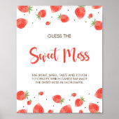 Berry Sweet Baby Dusche schätzt das süße Mess-Zeic Poster (Vorne)