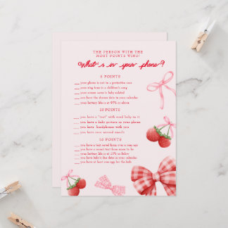 Berry Sweet Baby Dusche Telefonkarte