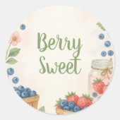 Berry Sweet Baby Dusche Umschlag Aufkleber (Vorderseite)
