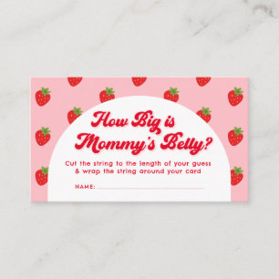 Berry Sweet Baby Dusche Wie groß ist Mommy Bly Begleitkarte