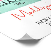 Berry Sweet Baby Dusche Willkommen Poster (Ecke)