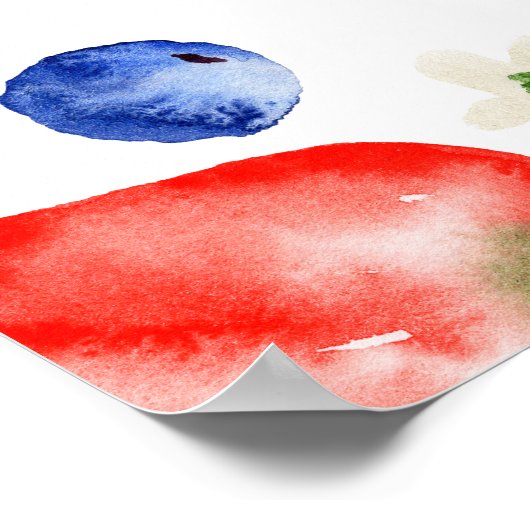 Berry Sweet Baby Dusche Willkommen Poster (Ecke)