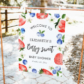 Berry Sweet Baby Dusche Willkommen Poster