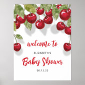Berry Sweet Baby Dusche Willkommenspappe Poster (Vorne)