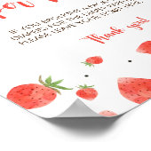 Berry Sweet Baby Dusche Windel Raffle Schild (Ecke)