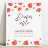 Berry Sweet Baby Dusche Windel Raffle Schild