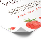 Berry Sweet Baby Dusche Windel Raffle Schild (Ecke)