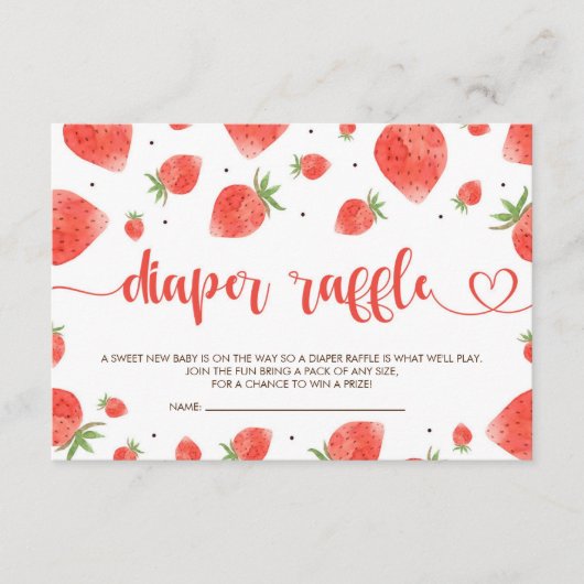 Berry Sweet Baby Duwer Windelwanne Begleitkarte (Vorderseite)