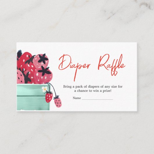 Berry Sweet Baby Duwer Windelwanne Begleitkarte (Vorderseite)