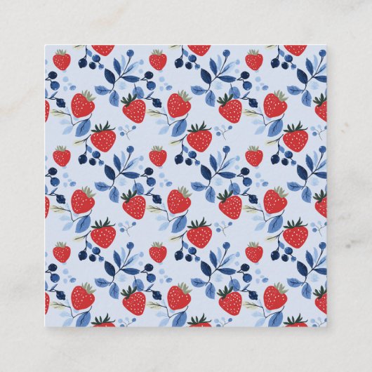 Berry Sweet Baby Duwer Windelwanne Begleitkarte (Rückseite)