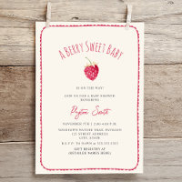 Berry Sweet Baby Raspberry Doodle Girl Babydusche