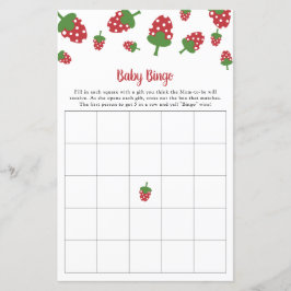 Berry Sweet Baby Shooter Bingo Game Party Activity