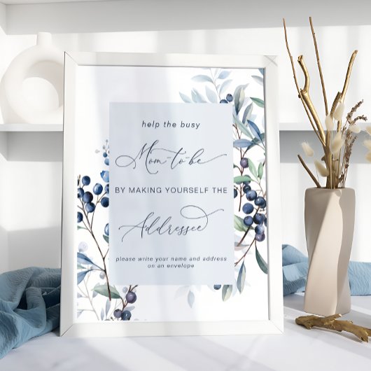 Berry Sweet Baby Shower Ansprache an Umschlag Poster