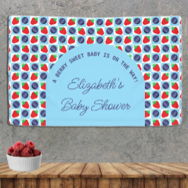Berry Sweet Baby Shower Banner