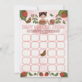 Berry Sweet Baby Shower Bingo Game Einladung (Vorderseite)