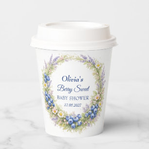 Berry Sweet Baby Shower Blaubeer Baby Mädchen Jung Pappbecher