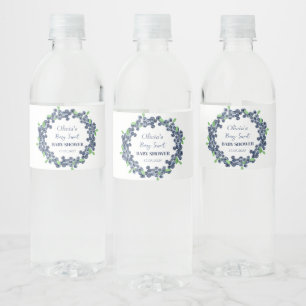 Berry Sweet Baby Shower Blaubeere Baby Mädchen Jun Wasserflaschenetikett