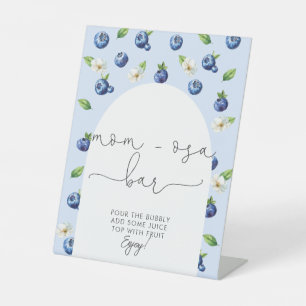 Berry Sweet Baby Shower Blueberry Mama-osa Bar Sockelschild