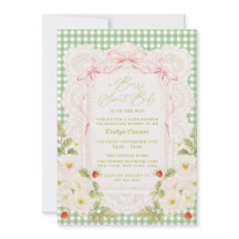 Berry Sweet Baby Shower Coquette Spitze
