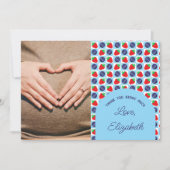 Berry Sweet Baby Shower Dankeskarte (Vorderseite)