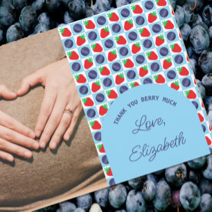 Berry Sweet Baby Shower Dankeskarte