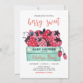 Berry Sweet Baby Shower Einladung (Vorderseite)