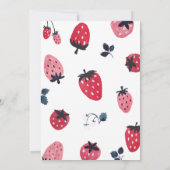 Berry Sweet Baby Shower Einladung (Rückseite)